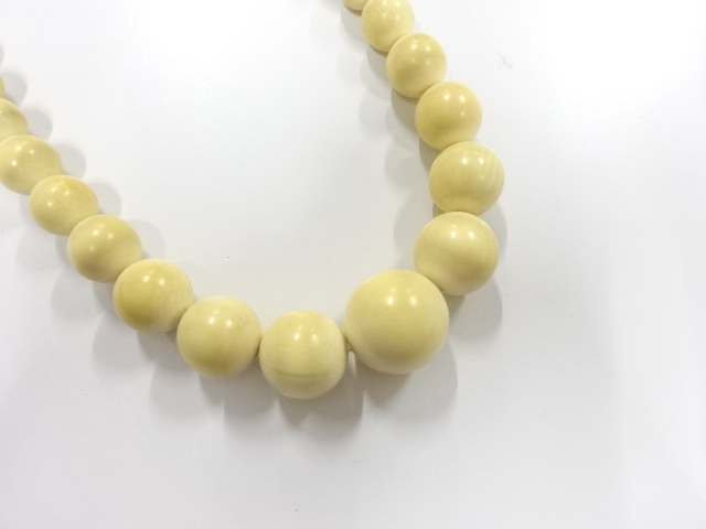 アンティーク　象牙　ネックレス　約44.61g